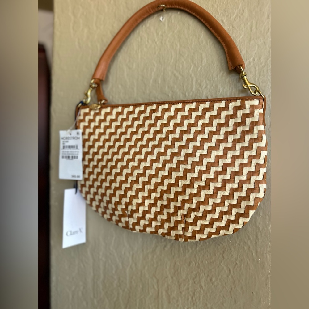Petit Moyen Natural & Cream Woven Zig-Zag NWT $365 - Picture 6 of 12